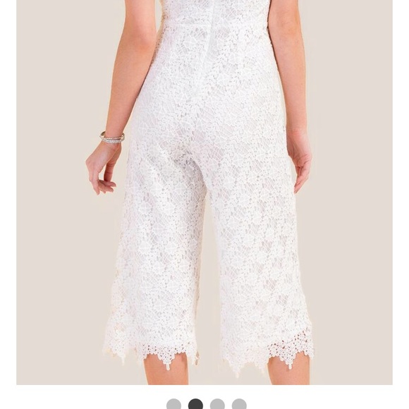francesca's white jumpsuit